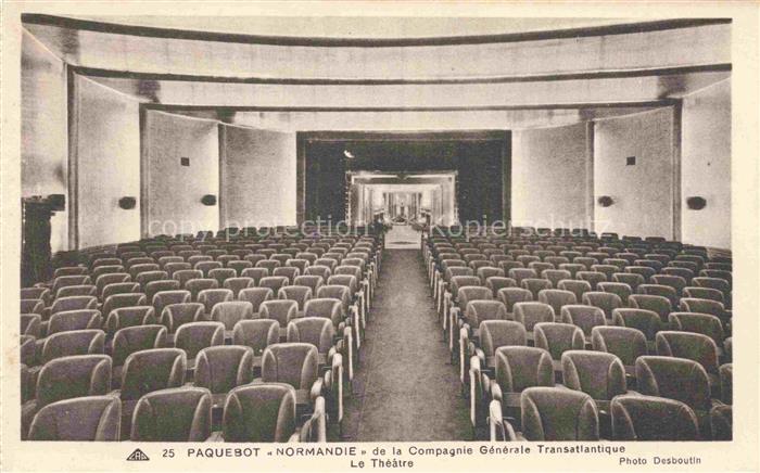 Dampfer Oceanliner Normandie Le Theatre