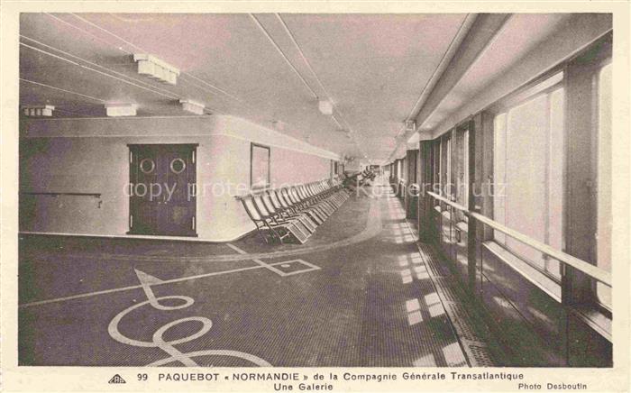Dampfer Oceanliner Normandie Une Galerie