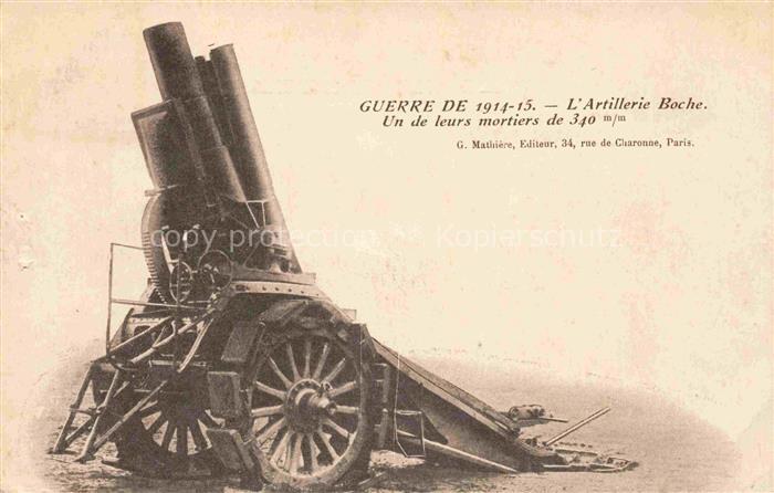 Militaria Geschuetze Artillerie Boch