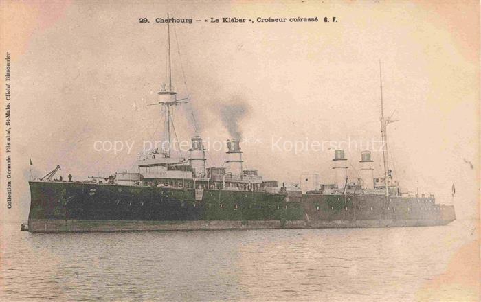 Dampfer Oceanliner Cherhourg Kleber