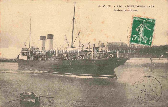 Dampfer Oceanliner Boulogne