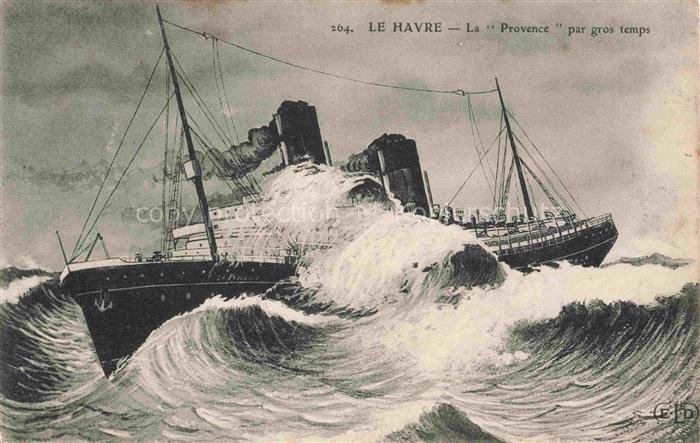 Dampfer Binnenschifffahrt Le Havre Provence