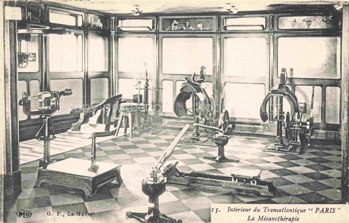 Dampfer Oceanliner Le Havre Transatlantique Paris La Mecanotherapie