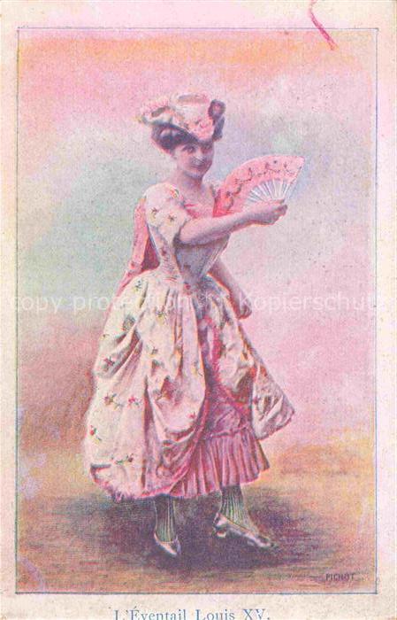 Faecher Mode Fan Eventail Abanico Ventaglio-- Evebtail Louis XV