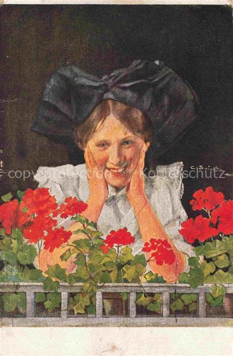 SPINDLER C. Kuenstlerkarte Selmel Elsaessische Kunst Nr. 12