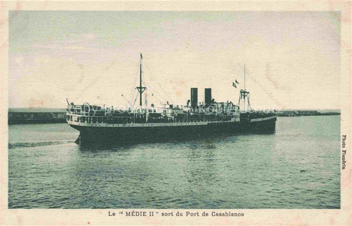 Dampfer Binnenschifffahrt Le Medie 2 Port de Casablanca