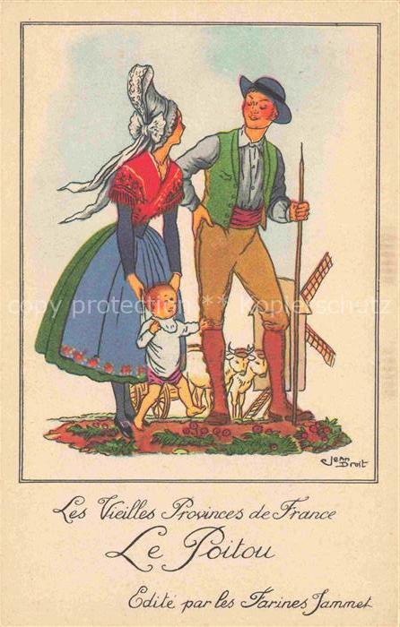 DROIT Jean Kuenstlerkarte Le Poitou France