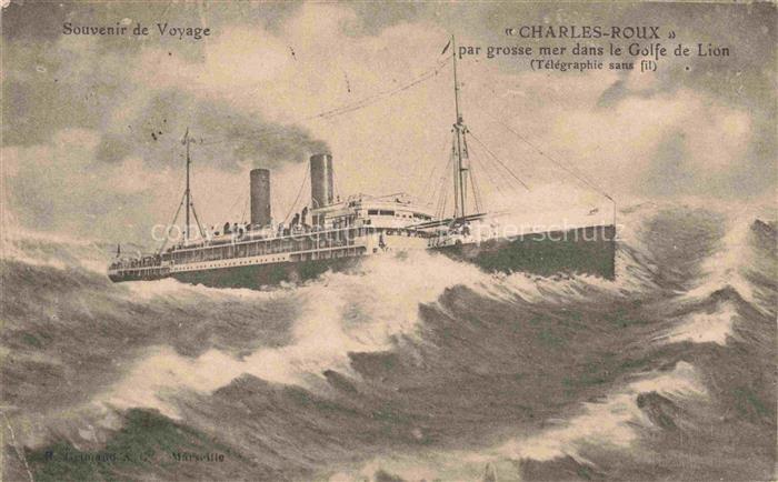 Dampfer Oceanliner Charles Roux