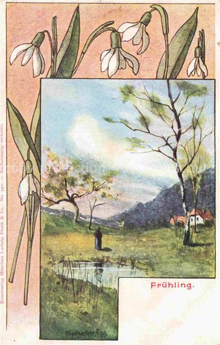 SPLITGERBER J. jr. Kuenstlerkarte Fruehling