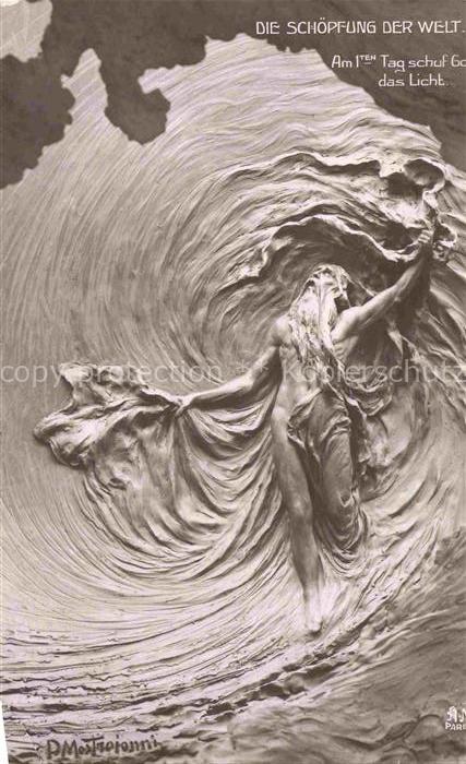MASTROIANNI Kuenstlerkarte Die Schoepfung der Welt