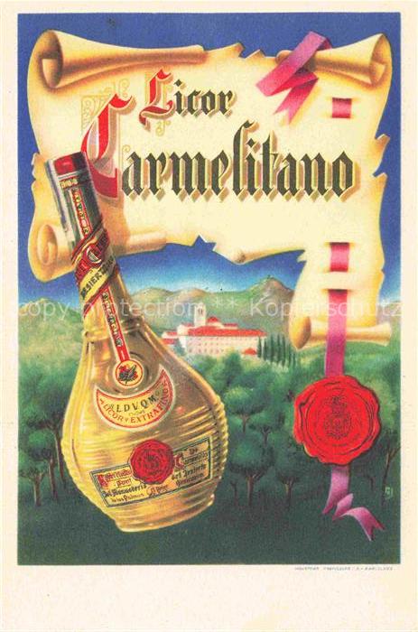 Likoer Schnaps Brandy Eau-de-Vie Aguardiente-- Carmelithano