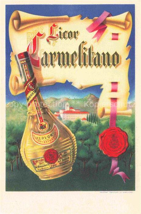 Likoer Schnaps Brandy Eau-de-Vie Aguardiente-- Carmelitano