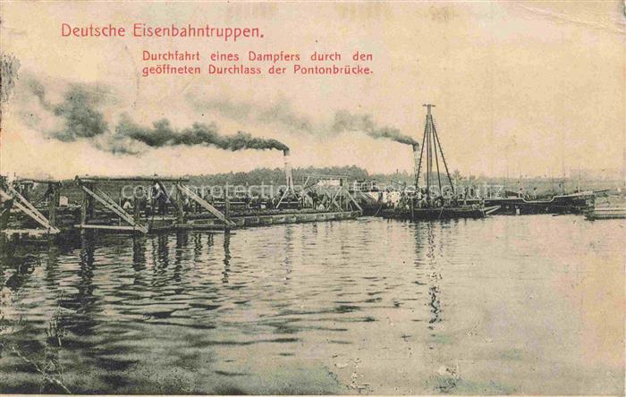 Pontonbruecke Brueckenbau Deutsche Eisenbahngruppe