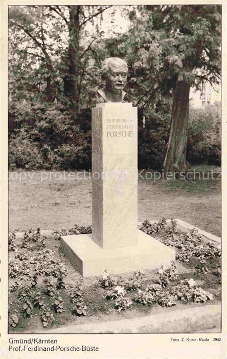 Gmuend Kaernten AT Prof Ferdinand Porsche Bueste