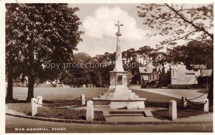 Esher Elmbridge Surrey UK War Memorial
