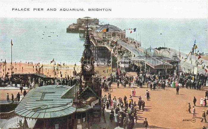 BRIGHTON  East Sussex UK Palace Pier and Aquarium
