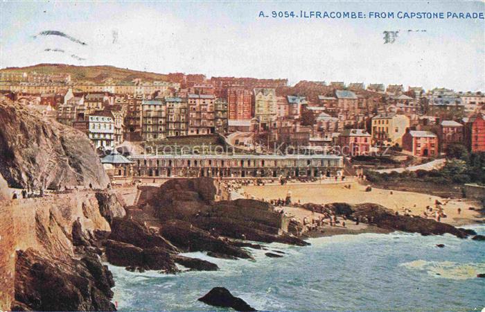 Ilfracombe North Devon UK from Capstone Parade