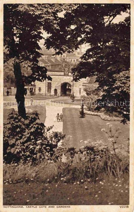 NOTTINGHAM  UK Castle Gate and Gardens
