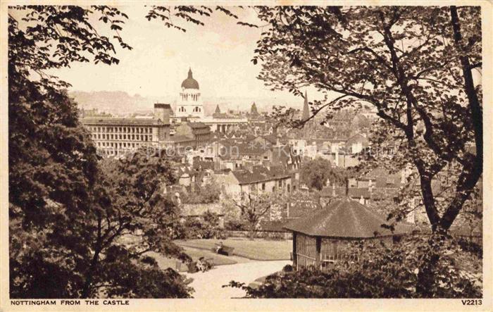 NOTTINGHAM  UK from the Castle