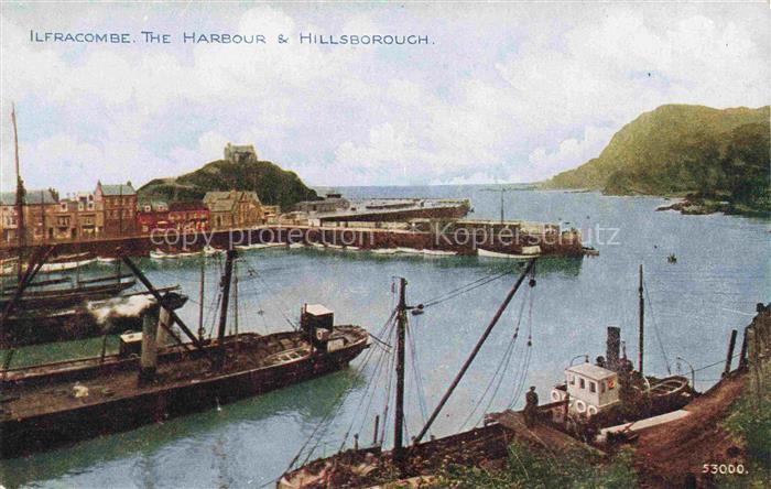 Ilfracombe North Devon UK The Harbour and Hillsborough