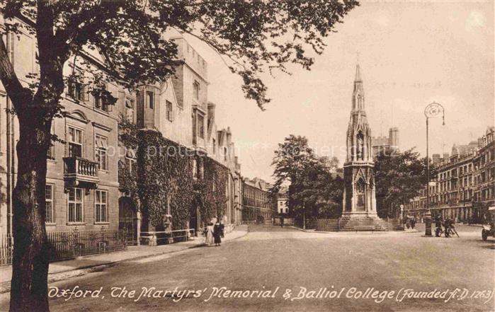 OXFORD  Oxfordshire UK The Martyrs Memorial and Balliol College