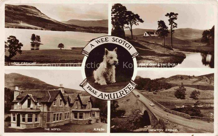 Amulree Kinrossshire Scotland UK Loch Freuchie The Hotel River Bran the Church N