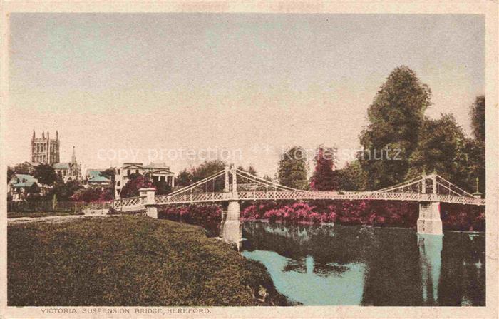 Hereford  Herefordshire UK Victoria Suspension Bridge