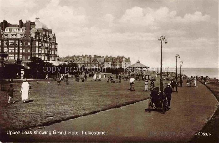 FOLKESTONE Shepway Kent UK Upper Leas showing Grand Hotel