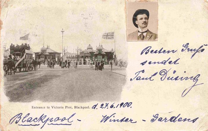 BLACKPOOL UK Entrance to Victoria Pier