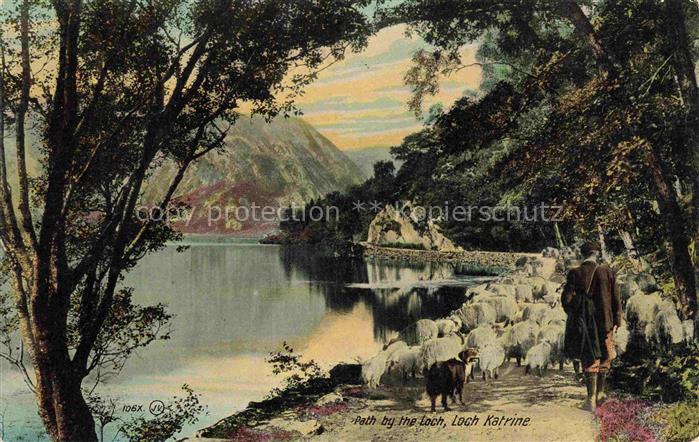 Loch Katrine Stirling Scotland UK Path by the Loch