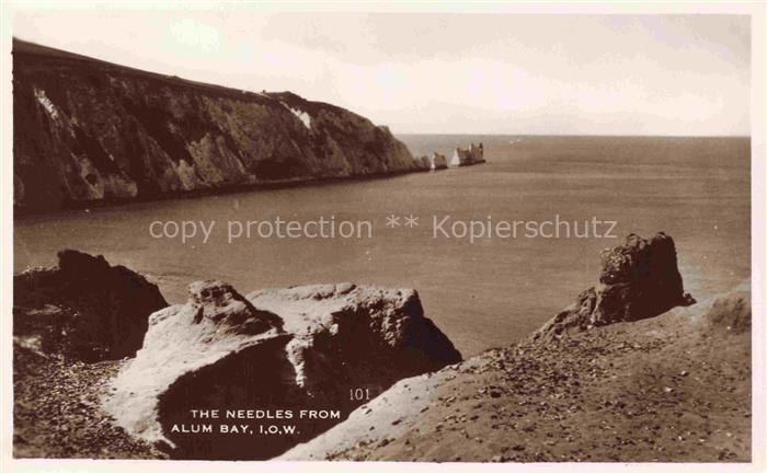Alum Bay Ryde IOW Isle of Wight UK The Needles from Alum Bay