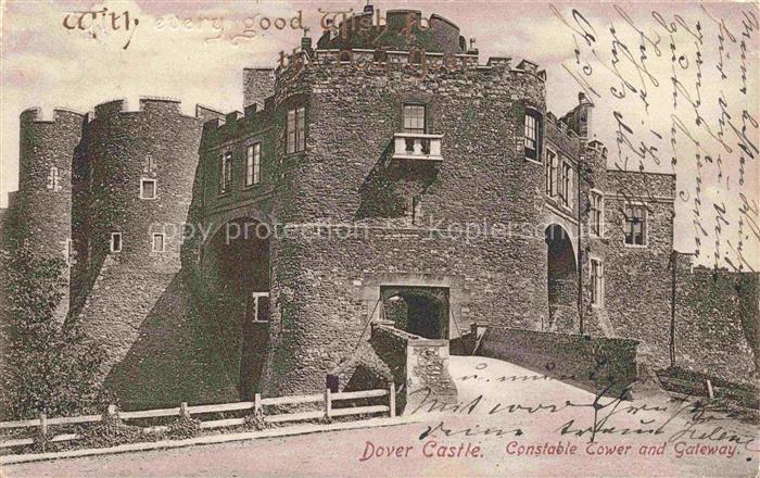 Dover Kent UK Dover Castle Constable Tower and Gateway