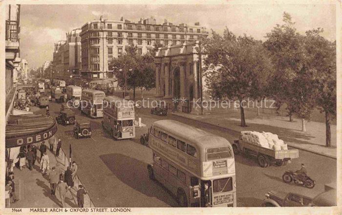LONDON  UK Marble Arch and Oxford Street