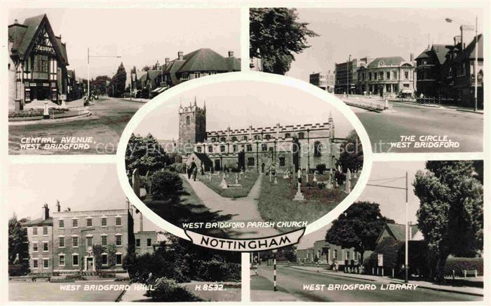 NOTTINGHAM  UK Central Avenue West Bridgford Hall West Bridgford Parish Church T