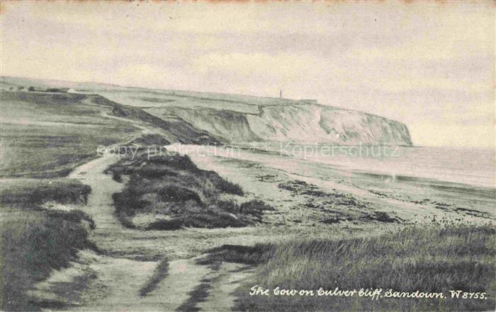 Sandown IOW Isle of Wight UK The bow on Culver Cliff