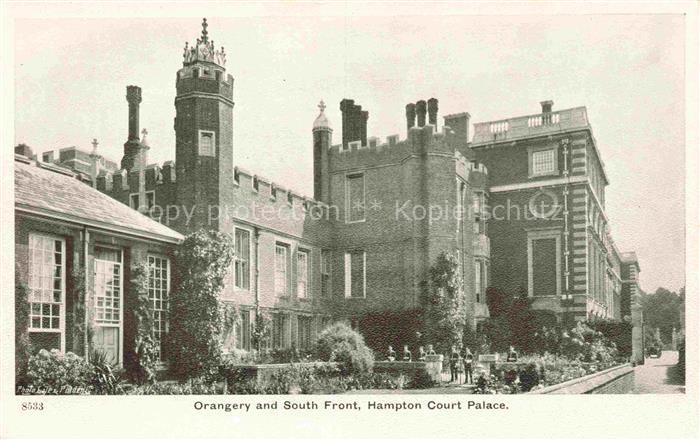 Hampton  London UK Orangery and South Front Hampton Court Palace