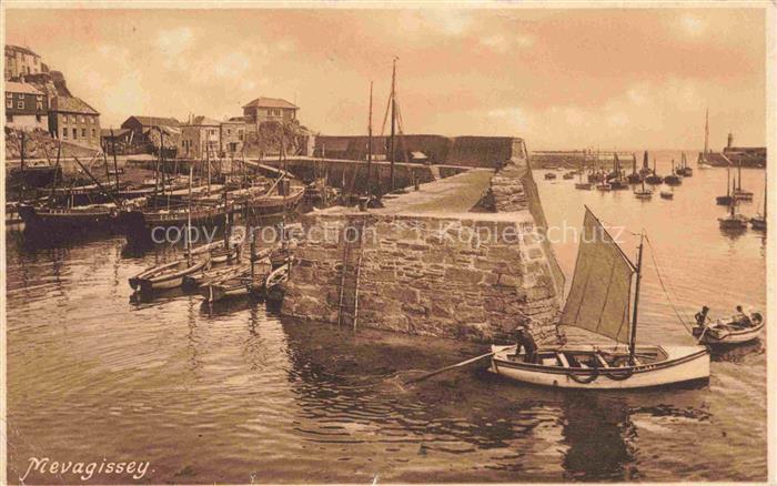 Mevagissey Restormel Cornwall UK Hafenpartie