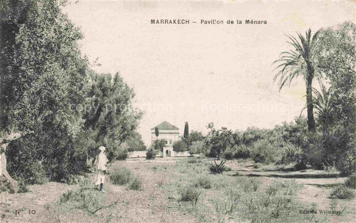 Marrakech Marrakesch Maroc Pavillon de la Menara