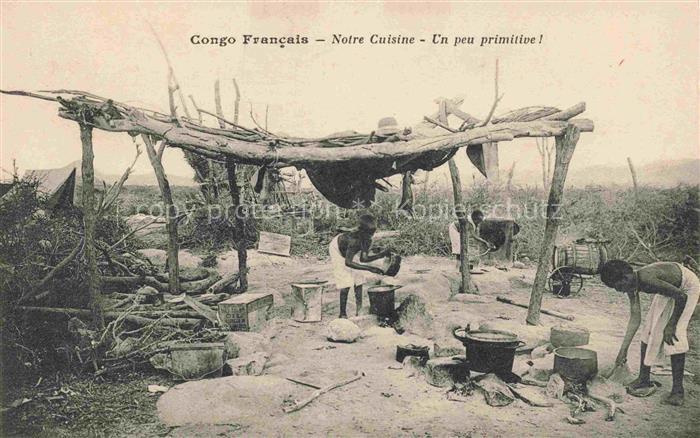 Congo Francais KONGO Notre Cuisine Un peu primitive