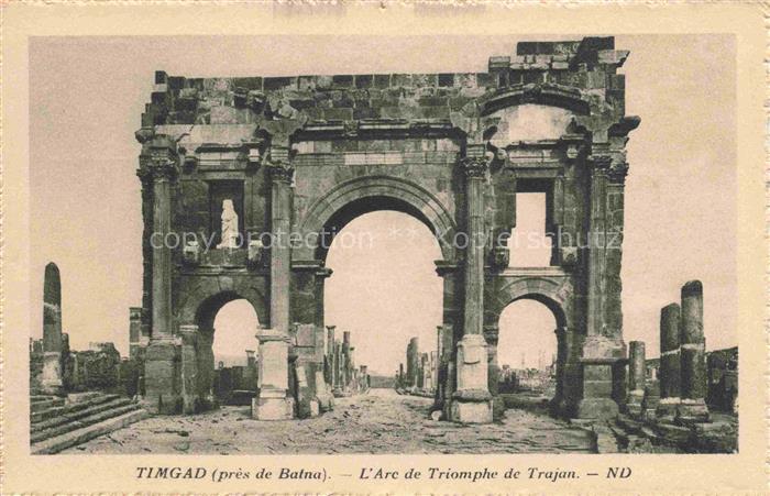 Timgad Algerie Arc de Triomphe de Trajan