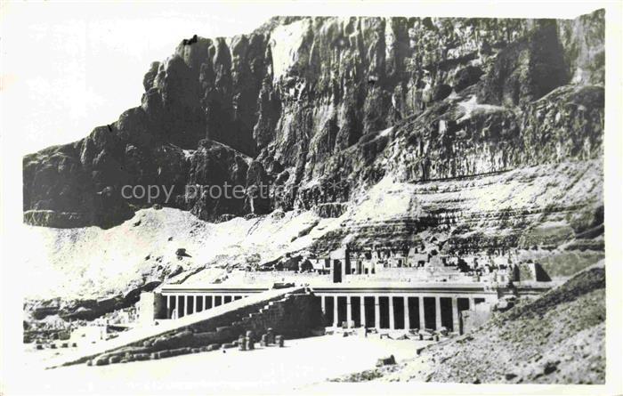 Thebes  Theben Egypt General View of Deir El Bahari Temle of Queen Hatshepsut