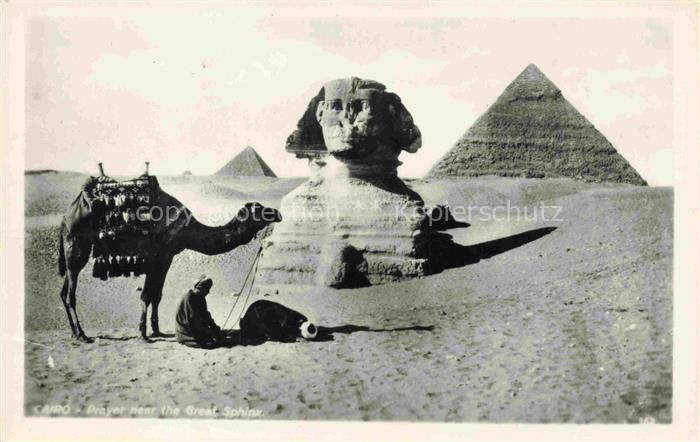 Gizeh Giza Egypt Pyramide von Gizeh Kamelreiter Sphinx