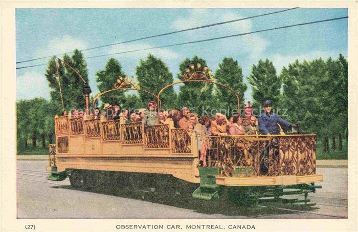 MONTREAL  QUEBEC Canada Observation Car