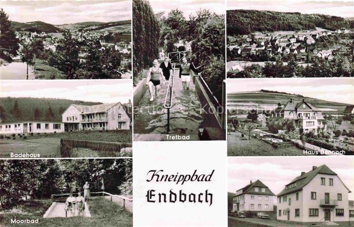 Bad Endbach Marburg-Biedenkopf Hessen Badehaus Moorbad Tretbad Panorama Haus Den
