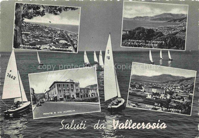 Vallecrosia Ventimiglia Liguria IT Panorama Ponte e Via Aurelia Panorama da Leva
