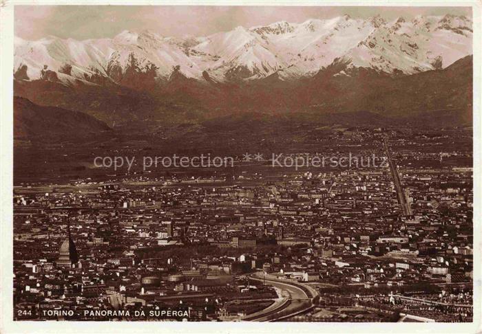 TORINO Turin IT Panorama da Superga