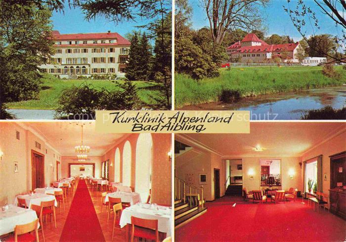 BAD AIBLING Kurklinik Alpenland Speisesaal Foyer Panorama