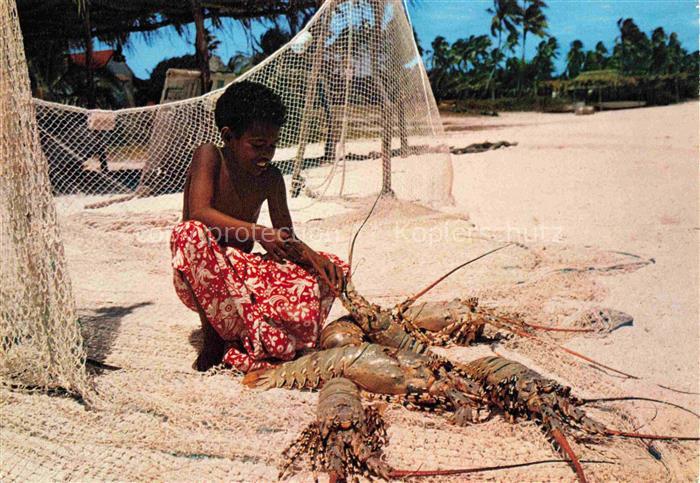 Nouvelle Caledonie New Caledonia Neukaledonien La Porcelaine sorte de langouste
