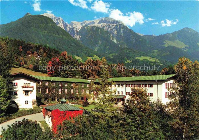 BERCHTESGADEN Bayern Klinik in der Stanggass mit Kehlstein Goell Brett und Jenne