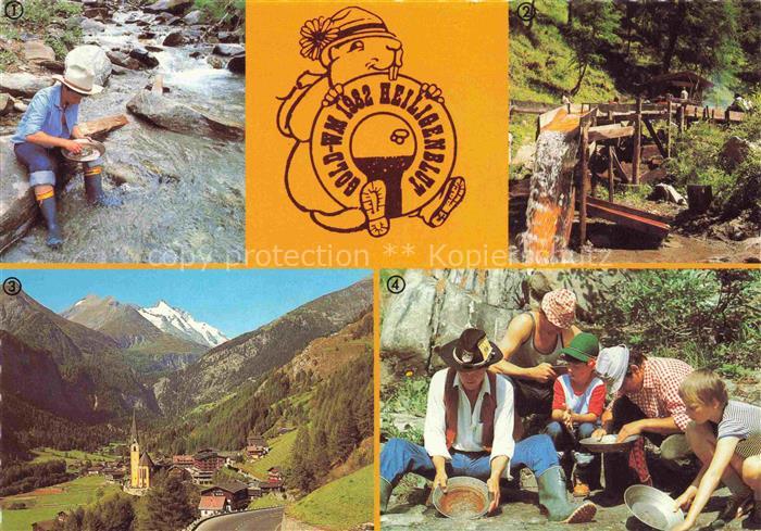 HEILIGENBLUT Kaernten AT Goldwaescher bei der Arbeit Goldwaschanlage Heiligenblu